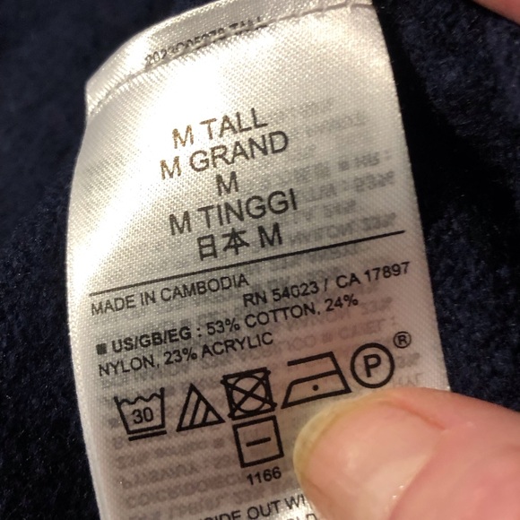 NWT $90 GAP LS CashSoft V-Neck Midi Dress Navy - Med Tall - Picture 7 of 10